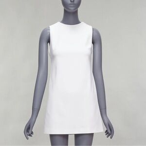 Tibi White Mini Mod Shift Dress - Size 4 NWT